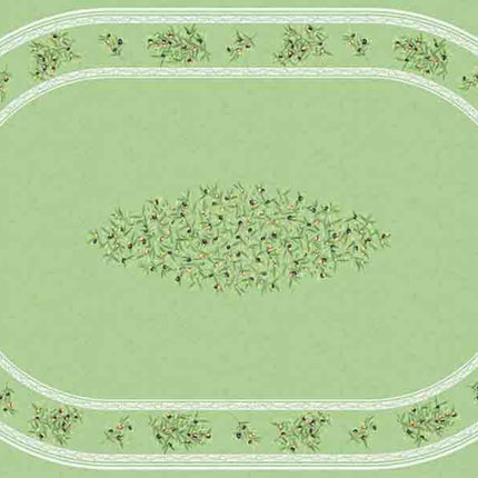 Nappe coton Clos des oliviers vert 2m50 x 1m55
