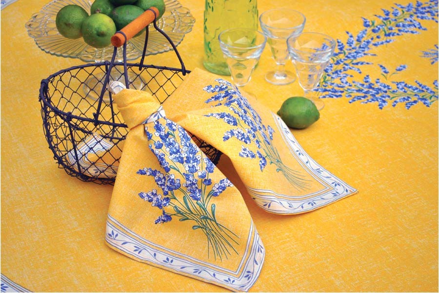 Nappe coton valensole jaune 2m50/1m55