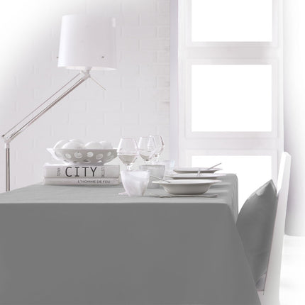 Nappe unie gris clair zinc  2m50 x 1m50 anti tache sans repassage