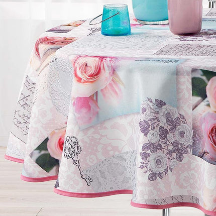 Nappe ronde 1m80 bohema  anti tache infroissable