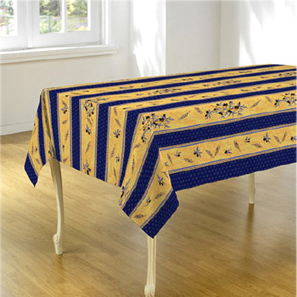 Nappe ref 72680 bleu  olive 2m x 1m48 anti tache infroissable