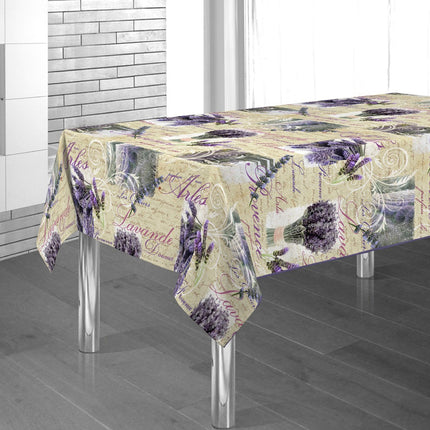 Nappe Arles lavande ref 74168 M  2m x 1m48 anti tache sans repassage