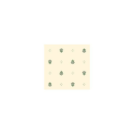 Nappe calisson exclusif écru  vert  enduit  3m  x 1m50