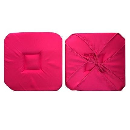 Coussin de chaise à rabats uni essentiel rose fushia 36 cm x 36 cm