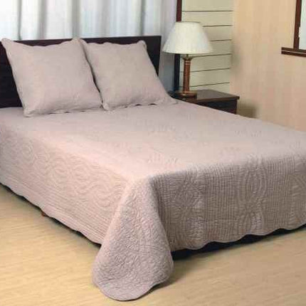 Couvre Lit  Boutis uni couleur lin torsade  2m60 x