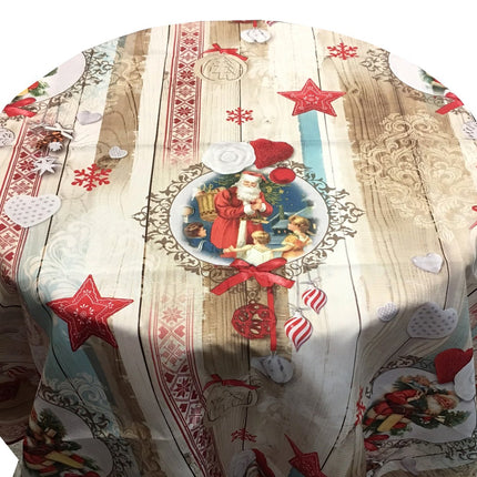 Nappe ronde noël ref 94802 anti tache 160 cm