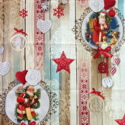 Nappe ronde noël ref 94802 anti tache 160 cm