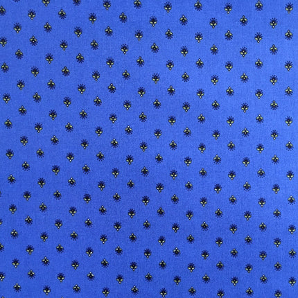 Tissu au mètre coton provençale bleu all over