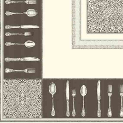 Nappe Argenterie gris  2m50/1m70 - Tapis de table