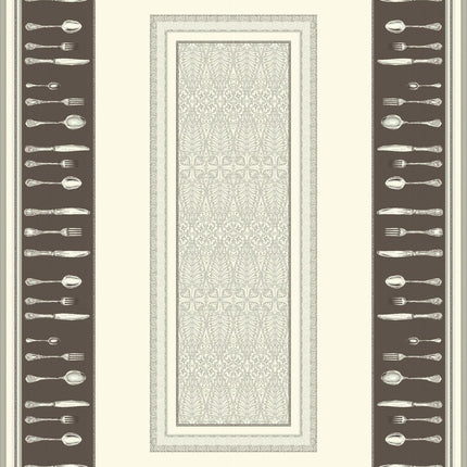 Nappe Argenterie gris  2m50/1m70 - Tapis de table
