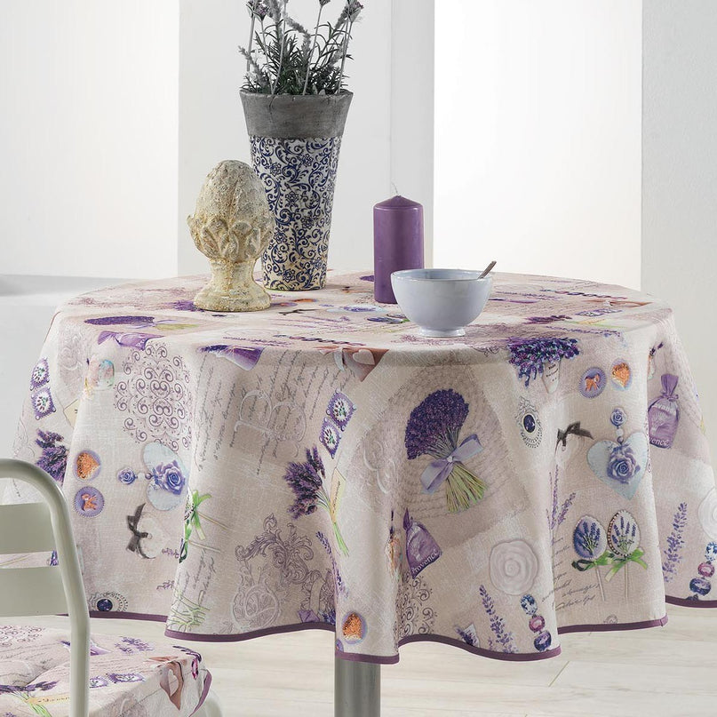 Nappe ronde 1m80  sentorial  anti tache infroissable