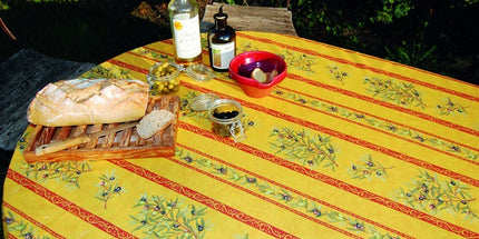 Clos des oliviers jaune rouge