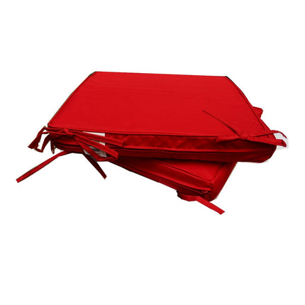 Coussin de chaise Sunny rouge 40 x 40 x 5 cm Déhoussable Extérieur Imperméable