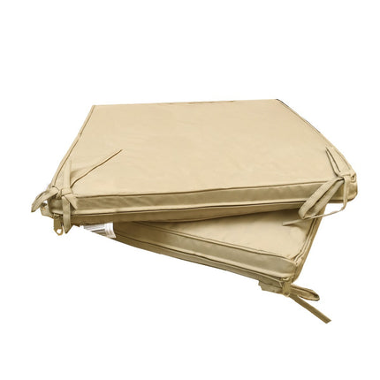 Coussin de chaise Sunny couleur lin 40 x 40 x 5 cm Déhoussable Extérieur Imperméable