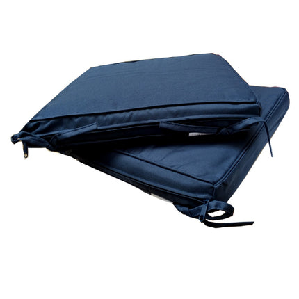 Coussin de chaise Sunny marine 40 x 40 x 5 cm Déhoussable Extérieur Imperméable