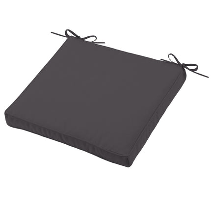 Coussin de chaise Sunny gris anthracite 40 x 40 x 5 cm Déhoussable Extérieur Imperméable