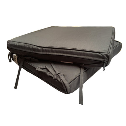 Coussin de chaise Sunny gris anthracite 40 x 40 x 5 cm Déhoussable Extérieur Imperméable