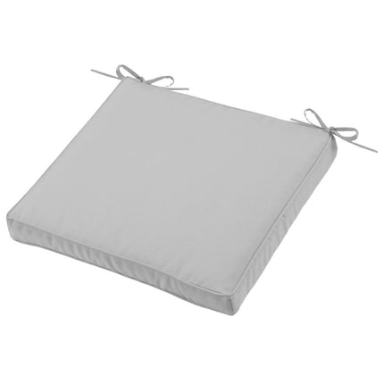 Coussin de chaise Sunny gris 40 x 40 x 5 cm Déhoussable Extérieur Imperméable