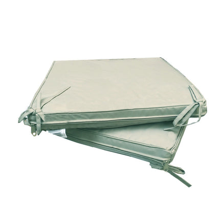 Coussin de chaise Sunny gris 40 x 40 x 5 cm Déhoussable Extérieur Imperméable