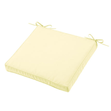 Coussin de chaise Sunny ecru 40 x 40 x 5 cm Déhoussable Extérieur Imperméable