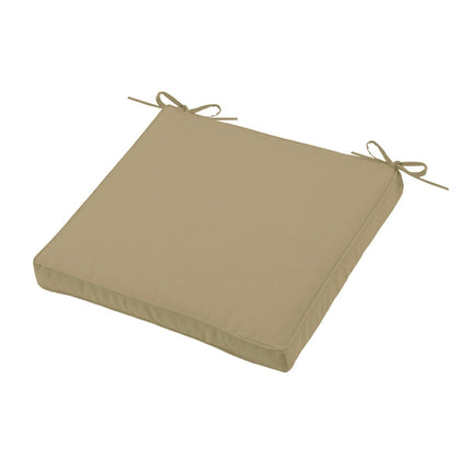 Coussin de chaise Sunny couleur taupe 40 x 40 x 5 cm Déhoussable Extérieur Imperméable