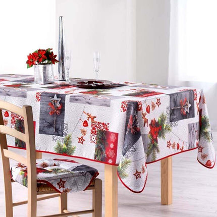Nappe  Noël Norvegia 2m40 x 1m50 anti tache et infroissable