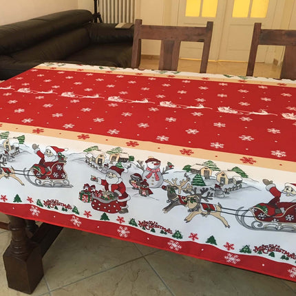 Nappe Noël Natale  anti tache et infroissable 2m40 x 1m50