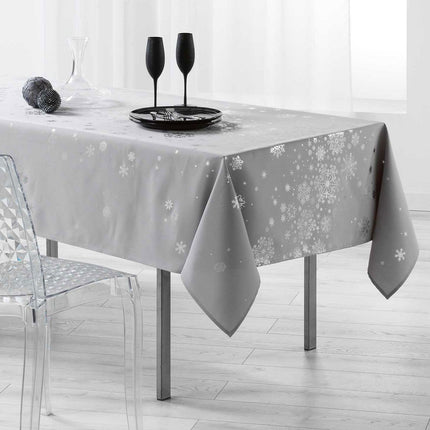 Nappe  constellation gris argent 3m50 x 1m50 anti tache infroissable