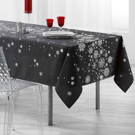 Nappe constellation gris anthracite argent 3m50 x 1m50 anti tache infroissable