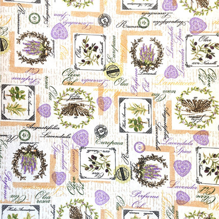 Tissu au mètre coton enduit Arles 140 cm de large