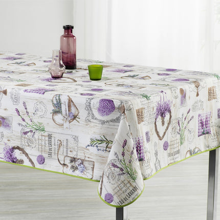 Nappe ronde 1m60 lavande 33918 anti tache et infroissable