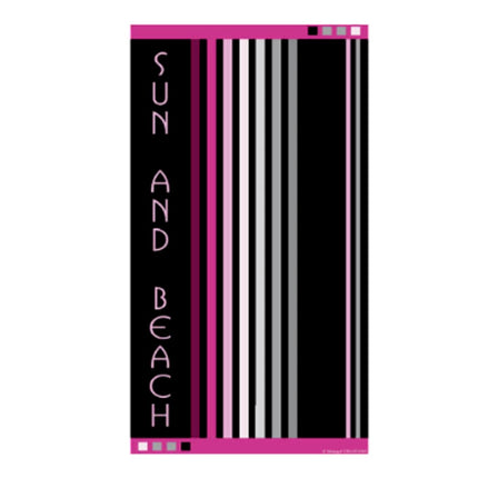 Serviette de plage JQ90 prestige fushia perle 95 cm x 175 cm
