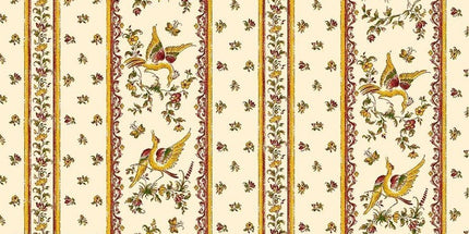 Nappe Faïence de Moustiers rose  2m/1m50  ENDUT PLASTIFIE