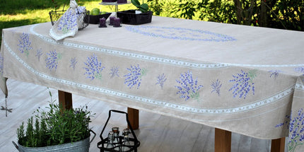 Nappe coton valensole lin 2m50/1m55