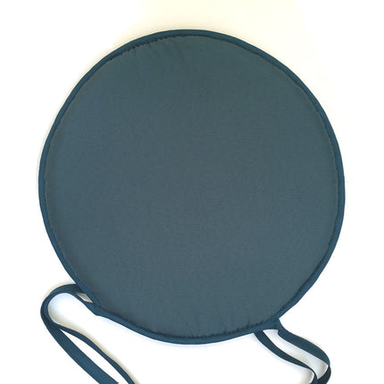 Coussin de chaise Pétrole nelson rond uni 40 cm
