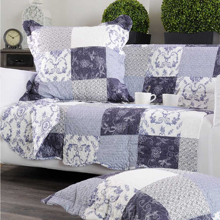 Couvre Lit  Boutis Allyson  2m40 x 2m60  + 2 taies d'oreillers