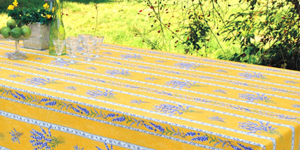 Nappe coton valensole jaune  3m/1m55
