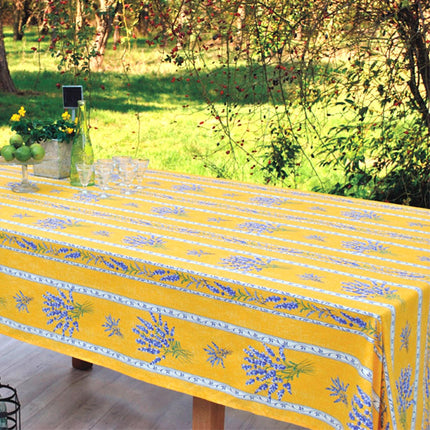 Nappe coton valensole jaune  3m/1m55