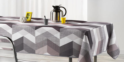 Nappe ultragraphic noir blanc 2m40 x 1m50 anti tache et sans repassage