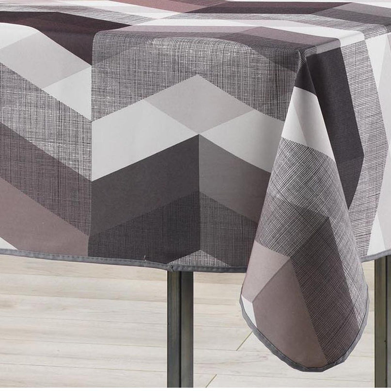 Nappe ultragraphic noir blanc 2m40 x 1m50 anti tache et sans repassage