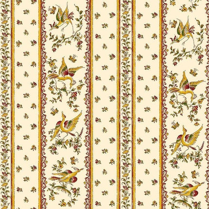 Nappe Faïence de Moustiers rose coton plastifié enduit 3m/1m60
