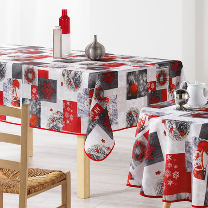 Nappe de NOEL FLOCONETTE 2m x 1m50 anti tache et infroissable