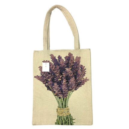 Sac en tissu tissé Bouquet de lavande