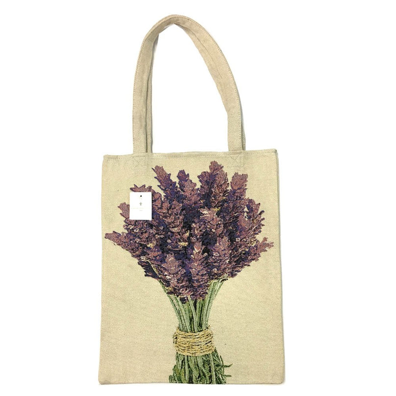 Sac en tissu tissé Bouquet de lavande