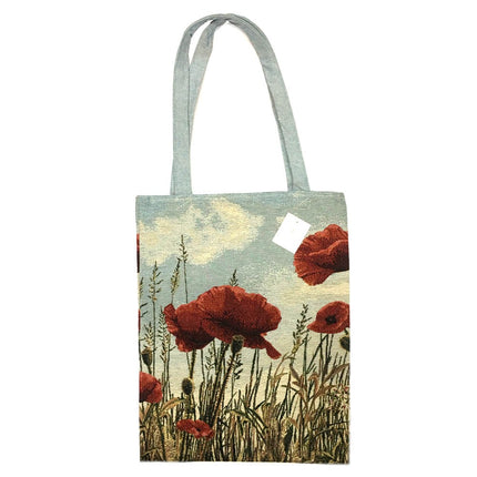 Sac en tissu tissé Pavots