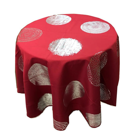 Nappe ronde 1m60 Argentée R argent  anti tache infroissable