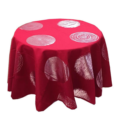 Nappe ronde 1m60 Argentée R argent  anti tache infroissable