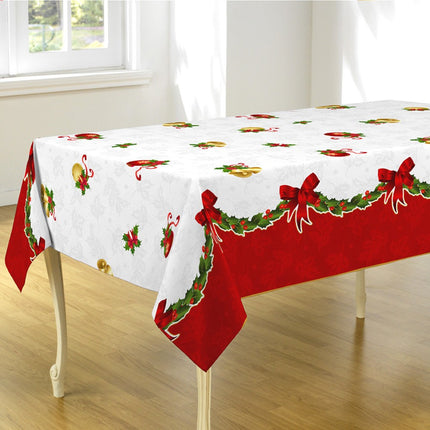Nappe noël ref 103526 Clochettes anti tache 2m40 x 1m48