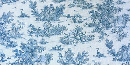 Tissu au mètre coton Toile de jouy Mini Pastorale LB largeur 1m60