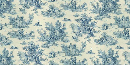 Tissu au mètre coton Toile de jouy Mini Pastorale LB largeur 1m60